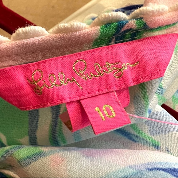 Lilly Pulitzer NWT Nala Soft Shift Dress Party Thyme Blue Floral Women’s 10 - Picture 11 of 12